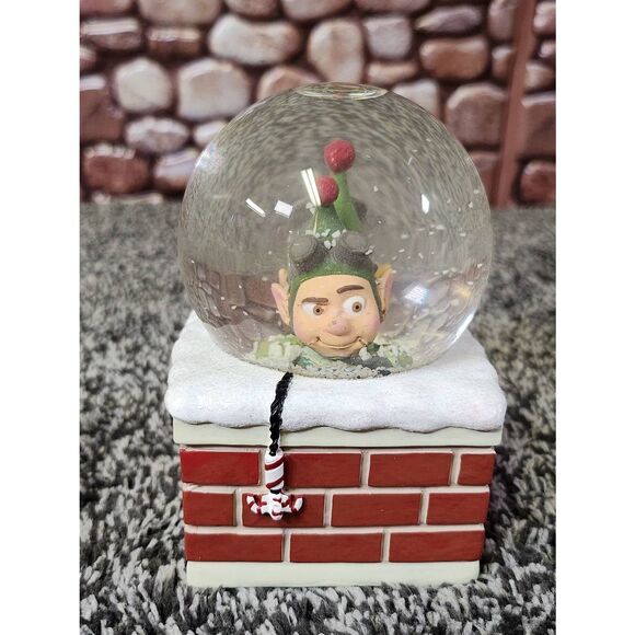 Rare-Hallmark Snow Globe Disney Lanny, Wayne in Chimney - Picture 2 of 11